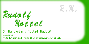 rudolf mottel business card